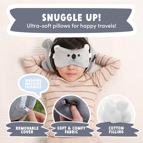 ecoZen Lifestyle Neck Pillow with Eye Mask (Koala) - color: Koala