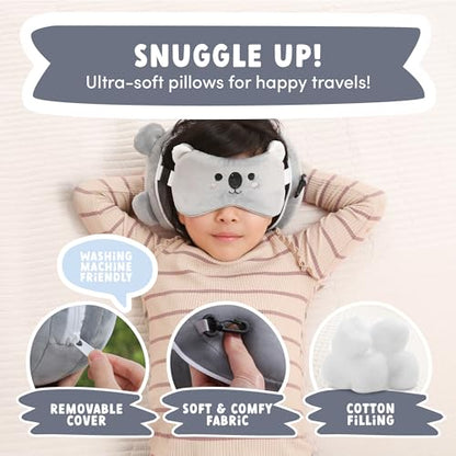 ecoZen Lifestyle Neck Pillow with Eye Mask (Koala) - color: Koala