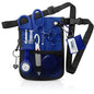 ASA TECHMED Nurse Utility Belt – Complete Medical Belt Utility Kit, Pro Pack Pocket Organizer Pouch Hip Bag for EMT, CNA, NP, PA, Student, Blue - color: Blue
