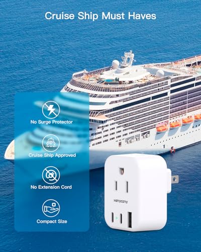 HANYCONY US to Japan Plug Adapter, Japan Power Travel Adpter with 2 Outlets 3 USB Ports(2 USB C), Type A Plug Adapter for Amercian USA to Japanese China Canada Mexico Philippines Peru - style: Type A - Japan USA China