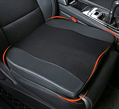 Lofty Aim Car Seat Cushion, Comfort Memory Foam Car Cushions for Driving - Sciatica & Lower Back Pain Relief, Driver Seat Pillow for Auto, Office Chair, Wheelchair - Black - color: Black