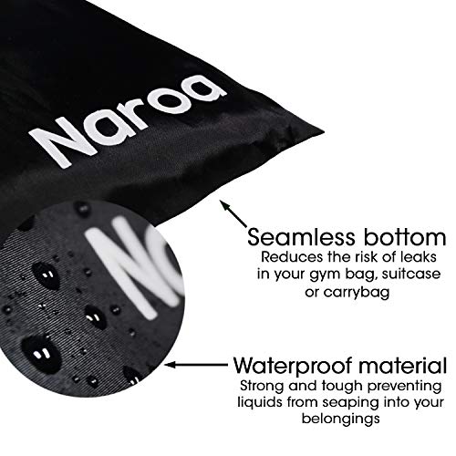 Naroa Waterproof Multifunctional Toiletry Shower Bag for Gym, Travel, Business and Foldable Portable Hanging Bathroom Mesh Caddy with Wet & Dry Storage Suction Hook Tote for Men Women