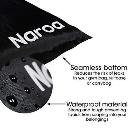 Naroa Waterproof Multifunctional Toiletry Shower Bag for Gym, Travel, Business and Foldable Portable Hanging Bathroom Mesh Caddy with Wet & Dry Storage Suction Hook Tote for Men Women