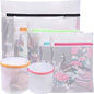 BAGAIL Laundry Bags Mesh Wash Bag for Intimates Lingerie and Delicates,7Pcs(1XL,2L,2M,2 Bra Bags) - color: Pearl White-Fine Mesh, size: 1XL,2L,2M,2 Bra Bags