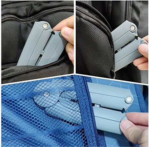Travel Hangers Foldable Collapsible Plastic Hangers Portable Non Slip Clothes Hangers for Laundry Car Camping Grey Hangers Quick Drying 2 Pcs