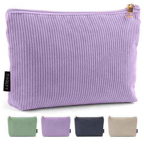 MAGEFY Makeup Bag Small Cosmetic Bag for Women - color: Purple