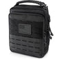WYNEX Tactical Molle Admin Pouch, Utility EDC Pouch Organizer Modular Tool Pouch of Double Layer Design Medical EMT Attachment Bag Large Capacity with Elastic Webbing Insert Panel - color: Black