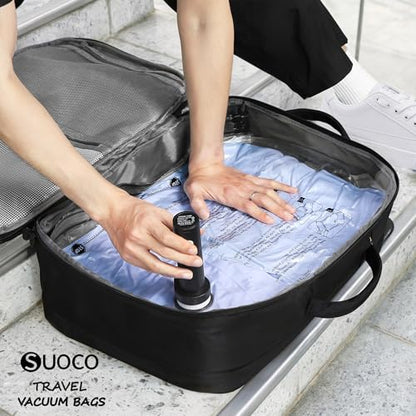 Travel Vacuum Bags for Clothing with Rechargeable Electric Pump, Compression Packing Cubes Organizer Storage for Luggage Suitcase, Space Saver Seal Bags for Vacation Cruise, 15 Combo - style: 15 Combo