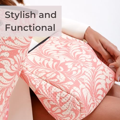 POPUPS Large Makeup Bag with Zipper - Waterproof Neoprene Cosmetic Bag 7.7 x 10.75 x 5 inches - color: Basic Pink