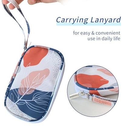 Electronics Organizer Travel Case, Cable Organizer Travel Essentials Tech Pouch,Suitable for Charger, Cable, Phone，Flash Drive,Desert leaf - color: Desert leaf