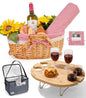 Family Picnic Basket for 4 with Table and Blanket Collapsible Cooler Bag Insulated Picnic Set for Beach Picnic Hamper Picnic Date Essentials for Outdoor Picnic Accessories