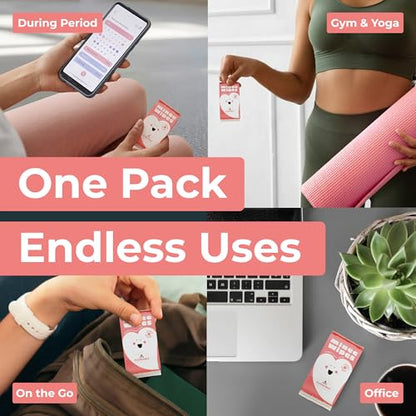 Feminine Wipes for Women – Flushable pH Balanced Wipes, 99% Water & Aloe – Unscented, Gentle Intimate & Period Care with Odor Protection – Daily Hygiene & Travel Essentials – 24 Pack, 144 Wipes - size: 6 Count (Pack of 24)