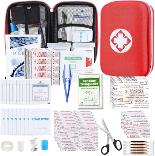 276PCS First Aid Kit Home Car Camping Hiking Emergency Supplies Small Compact Lovely Bag for School Outdoor, Basic Outdoor Essentials Survival Kit for Travel AMORNING - style: 276Pcs