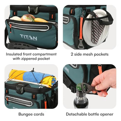 Titan by Arctic Zone Deep Freeze Cooler - Zipperless Hardbody Cooler - Deep Freeze Insulation, HardBody Liner, and SmartShelf - color: Jungle Hunt, size: 30 Can