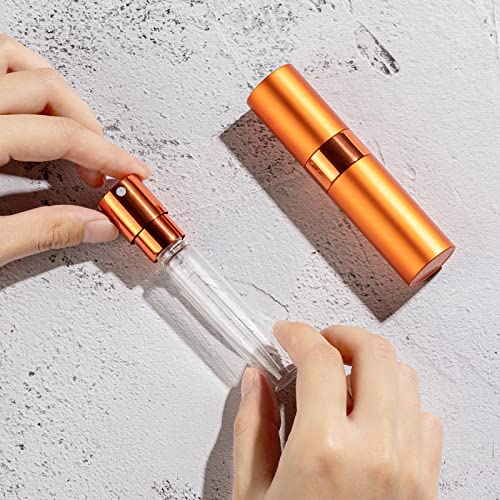 LISAPACK Atomizer Perfume 8ML Spray Bottle for Travel (9PCS), Empty Refillable Cologne Dispenser, Portable Sprayer for Men and Women (Multi-colored) - color: Multi-colored