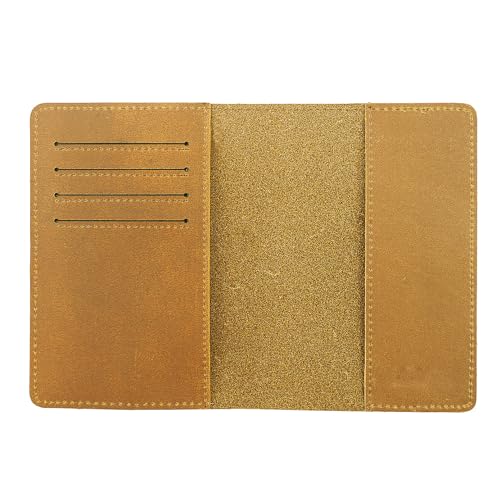 RFID Blocking Passport Holder Travel Wallet (Brown) - color: Brown
