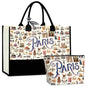 Seattle Italy Chicago New York Las Vegas Paris Gifts for Women Canvas Tote Bag Mother's Day Gifts for Women - color: Paris