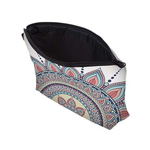 Deanfun Cosmetic Bag for Women, Mandala Flowers Waterproof Makeup Bags Roomy Toiletry Pouch Travel Accessories Gifts (50965) - color: 50965