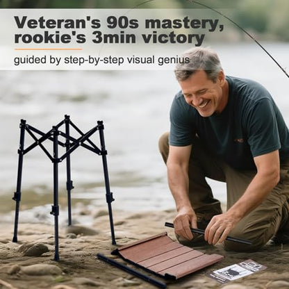 Odoland Portable Camping Table, 15.8"L x 11.8"W Folding Table with Adjustable Height 15.8" - 22", Small Beach Table with Storage Bag for Outdoor Camp, Cooking, Picnic, Travelling, Backyards, Fishing - size: 15.75"L x 11.81"W x 15.75"H