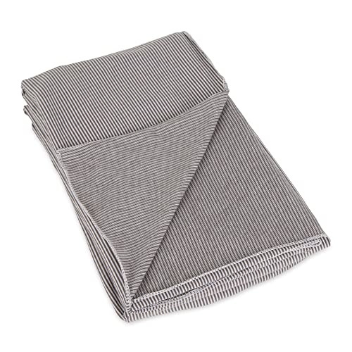 Bucky Jersey Stripe Comfort Travel Accessories, Blanket Scarf, Taupe, One Size - color: Taupe Stripe, style: Blanket Scarf