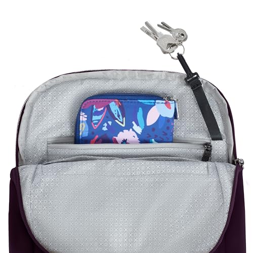 Travelon Anti-Theft Runways Compact Backpack - color: Plum