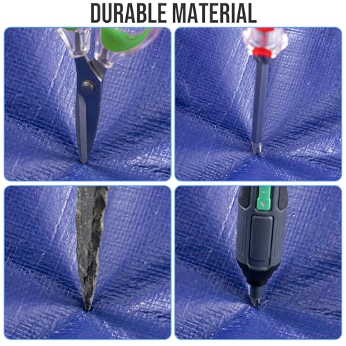TAILI 10 Pack Dark Blue Extra Large Moving Bags, Heavy Duty Totes with Visible Window, Wrap Around Handles, Great for Space-Saving - color: Dark Blue, size: 10 Large