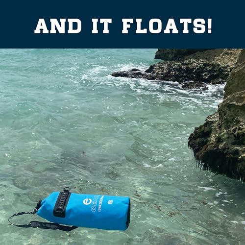 Enthusiast Gear Insulated Dry Bag Floating Cooler – 10L / 15L / 25L Roll Top, Leak Proof, Waterproof, Collapsible, with Padded Shoulder Strap - Perfect for Kayaking Fishing Beach - color: White, size: 15 Liter