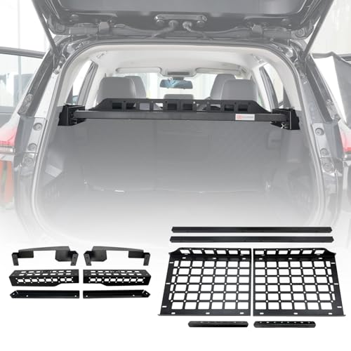 HIGH FLYING for Toyota RAV4 2026 2027 Interior Storage Molle Panel Cargo Shelf Trunk Organizer Luggage Carrier Rack Modular System Aluminum (Middle Shelf) - size: 2026 2027 Middle Shelf