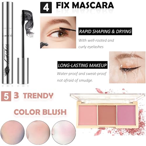 All in One Makeup Kit for Women & Teens - Full Cosmetics Kit with Everything for Beginners & Professionals - 12-Shimmer - color: 12-Shimmer