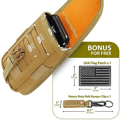 SOWHUP Tactical Molle Pouch Cell Phone Pouch Holster Small Utility EDC Pouch Gadget Organizer Bag - color: ACU2