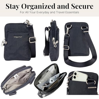 Baggallini Women's Securtex Anti-theft Activity Crossbody Bag - color: French Navy