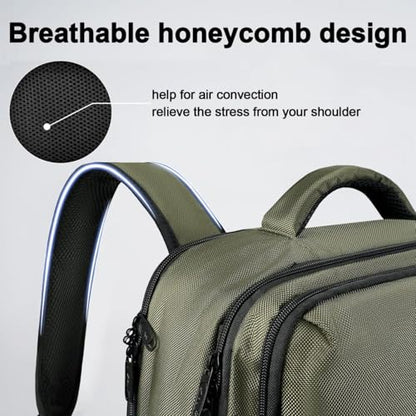 MATEIN Carry on Travel Laptop Backpack, Large Flight Approved Personal Item Travel Backpack with Shoe Compartment, Water Resistant Weekender Overnight Bag Fit 17 Inch Laptop, Green - color: Green, size: X-Large