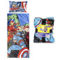 Jay Franco Kids Slumber Bag and Pillow - 54 x 27 Inch Comfy Indoor Sleeping Bag for School and Sleepovers, 2 Piece Set, Blue - Avengers - color: Blue - Avengers