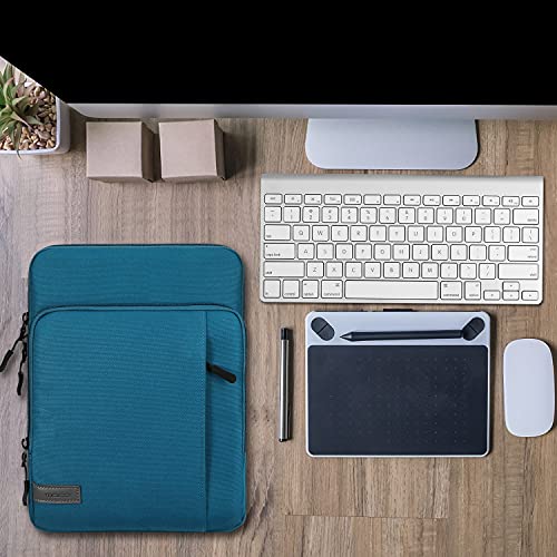 MoKo 9-11 Inch Tablet Sleeve Bag Carrying Case with Storage Pockets Fits New 11-inch iPad Air M4 2026/iPad Pro M5, iPad Pro/A16 11, iPad Air 5/4th 10.9, iPad 9/8th 10.2, Tab S8/S9 11,Peacock Blue - color: Peacock Blue, size: 9-11 Inch