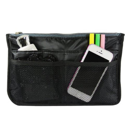Wrapables® Unisex Bag Insert Organizer, Travel Bag Organizer - Black - color: Black