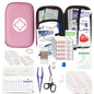 Small-Waterproof Car First-Aid Kit Emergency-Kit - Pink 273Piece Camping Equipment for Camping Hiking Home Travel YIDERBO - style: Pink-273Pcs