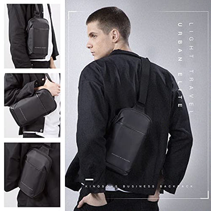 Kingsons Small Crossbody Bag Sling Bag for Men Women Waterproof Chest Pack with Anti Theft Pocket, Casual Daily Daypack Shoulder Bag for Running Travel Cycling Hiking - color: Ks3211