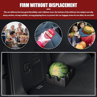 4Pcs Car Trunk Organizer Blocks for Back of SUV Multipurpose Car Storage Organizer Blocks Trunk Divider, Universal Car Accessories Grocery Trunk Divider Cargo Containment System for SUV Van