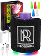 M. ROSENFELD Purple Mini Hookah Pump Hookah Starter with Rechargeable Battery - Electric Hookah Starter Vacuum Kit with Led Light - Mini Portable Charcoal Starter