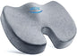 WAOAW Seat Cushion, Office Chair Cushions Butt Pillow for Long Sitting, Memory Foam Chair Pad for Back, Coccyx, Tailbone Pain Relief (Grey) - color: Grey