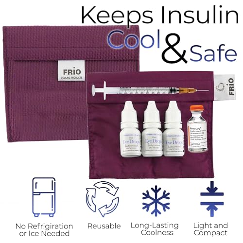 FRIO Cooling Wallet - Insulin Cooler for 45+ Hours of Stress Free On The Go - Burgundy Mini - color: Burgundy, size: Mini