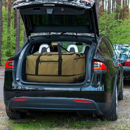 Laripwit Collapsible Duffle Bag with Wheels 130-170L Extra Large Expandable Travel Duffel Bag for Men Women Heavy Duty Military Duffle Bag for Camping Rolling Foldable Carry On Luggage, Brown - color: Brown