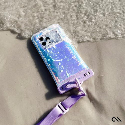 Case-Mate Soap Bubble IP68 Waterproof Phone Pouch - Floating Waterproof Phone Case w/Crossbody Lanyard - Cruise Ship Travel Essentials - Compatible w/All Devices - Touchscreen Friendly - Iridescent - color: Iridescent