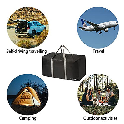 Travel Duffle Bag,96L Extra Large Duffel Bag Lightweight,Waterproof Duffle Bag for Men Women,Black