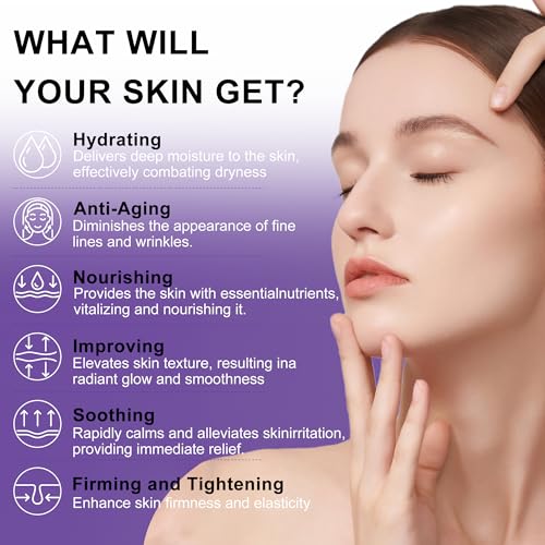 Skin Care Set,6Pcs Professional Womens Teens Tighten Lift Firm Skincare,Hydrate Anti-Aging Facial Routine Kit Travel Gift Set,Birthday Christmas Secret Santa Gifts for Women Teenage Girl Wife Mom | Professional
