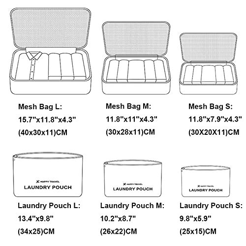 Travel Packing Cubes Lightweight, 6 Set Luggage Organizers for Suitcase, Travel Accessories Bags for Clothes Shoes Cosmetics Electronics Toiletries (Purple Cherry) - color: Purple Cherry