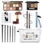Basic Eye Makeup Kit for Women, 90s Neutral Eyeshadow, Brow Powder, Brow Stencils, Cat Eyeliner Guides, Taupe Matte Lipstick, Cat Lover Cosmetic Bag & etc. - Perfect Makeup Gift Set for Girls & Teens. - color: 10-Cat Lover