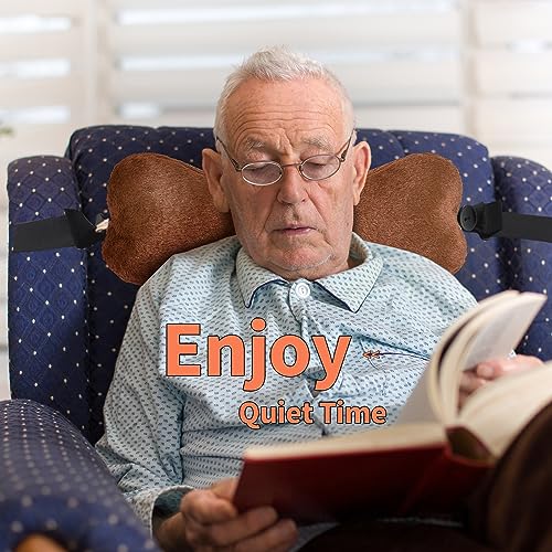 Head Pillow for Recliner Chair，for Sofa, Recliner Neck Pillow, Bone Couch Neck Pillow (Brown) - color: Brown