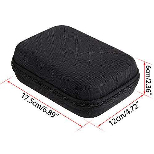 Hipiwe Hard Shell Essential Oil Carrying Case Holds 12 Bottles (Can hold 5ml, 10ml, &10ml Rollers) Travel Size Essential Oils Bag Organizer (Black) - color: Black