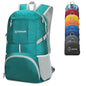 ZOMAKE Lightweight Packable Backpack 35L, Light Foldable Backpacks Water Resistant Collapsible Hiking Bag, Compact Folding Day Pack for Travel Camping(Lake Green) - color: Lake Green